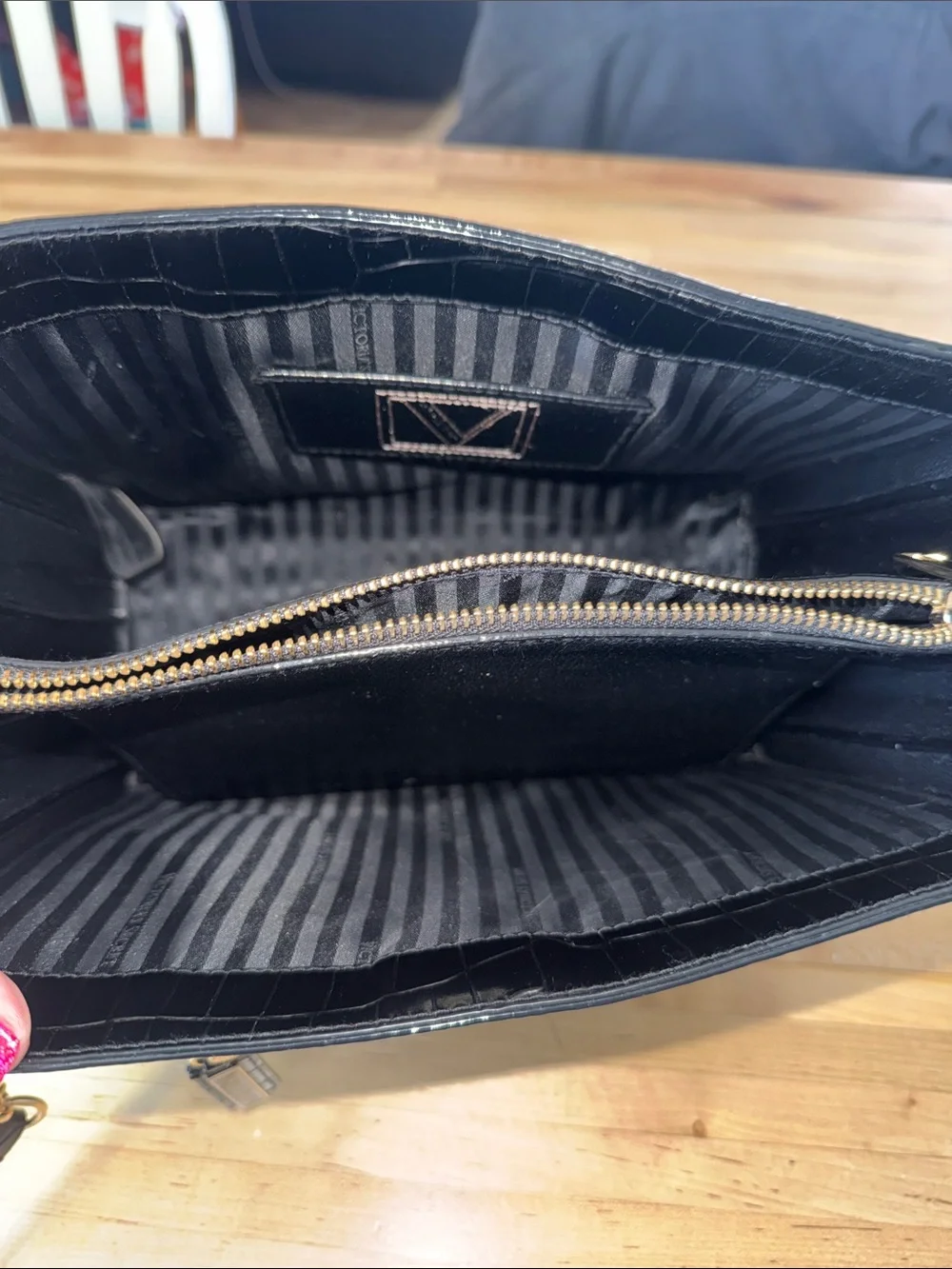 Victoria’s Secret Structured Satchel with Matching Wallet